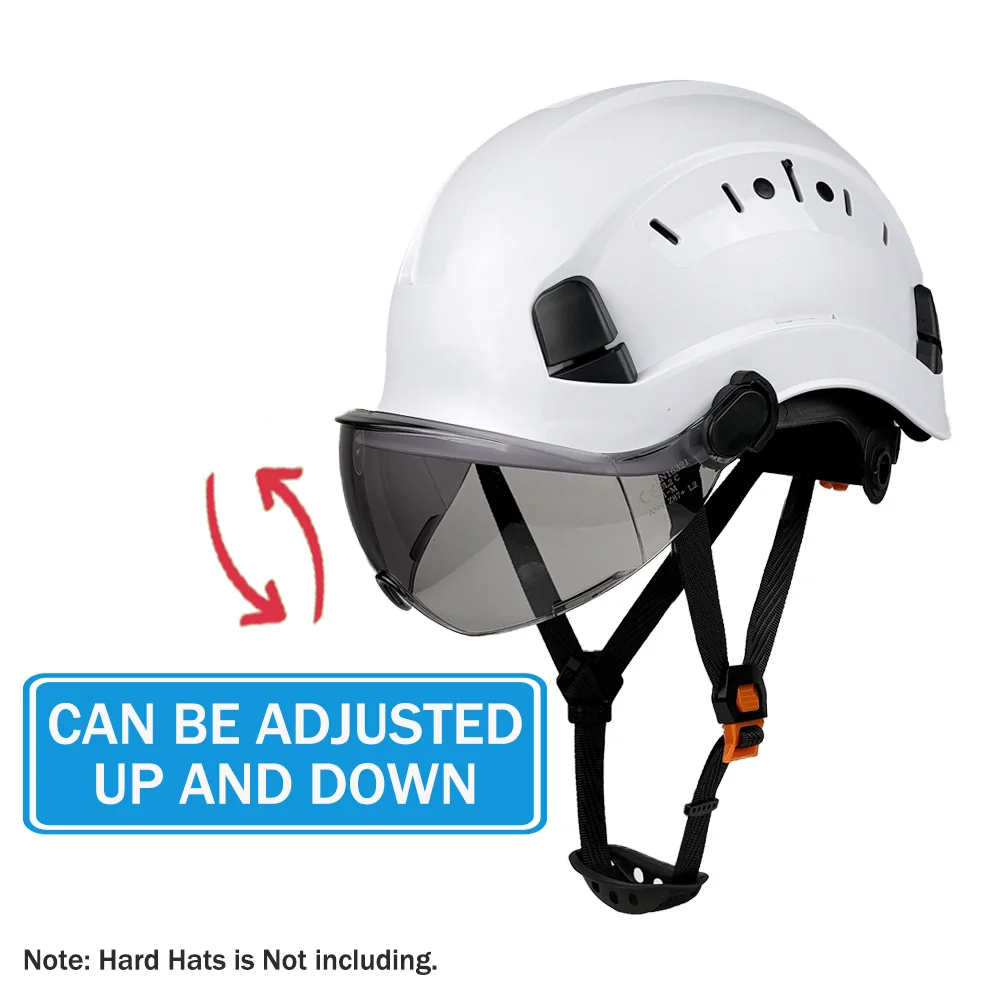 External Visor Goggles Accessories for Safety Helmet Replaceable With ANSI and CE Certification Clear Visor&Tinted Visor