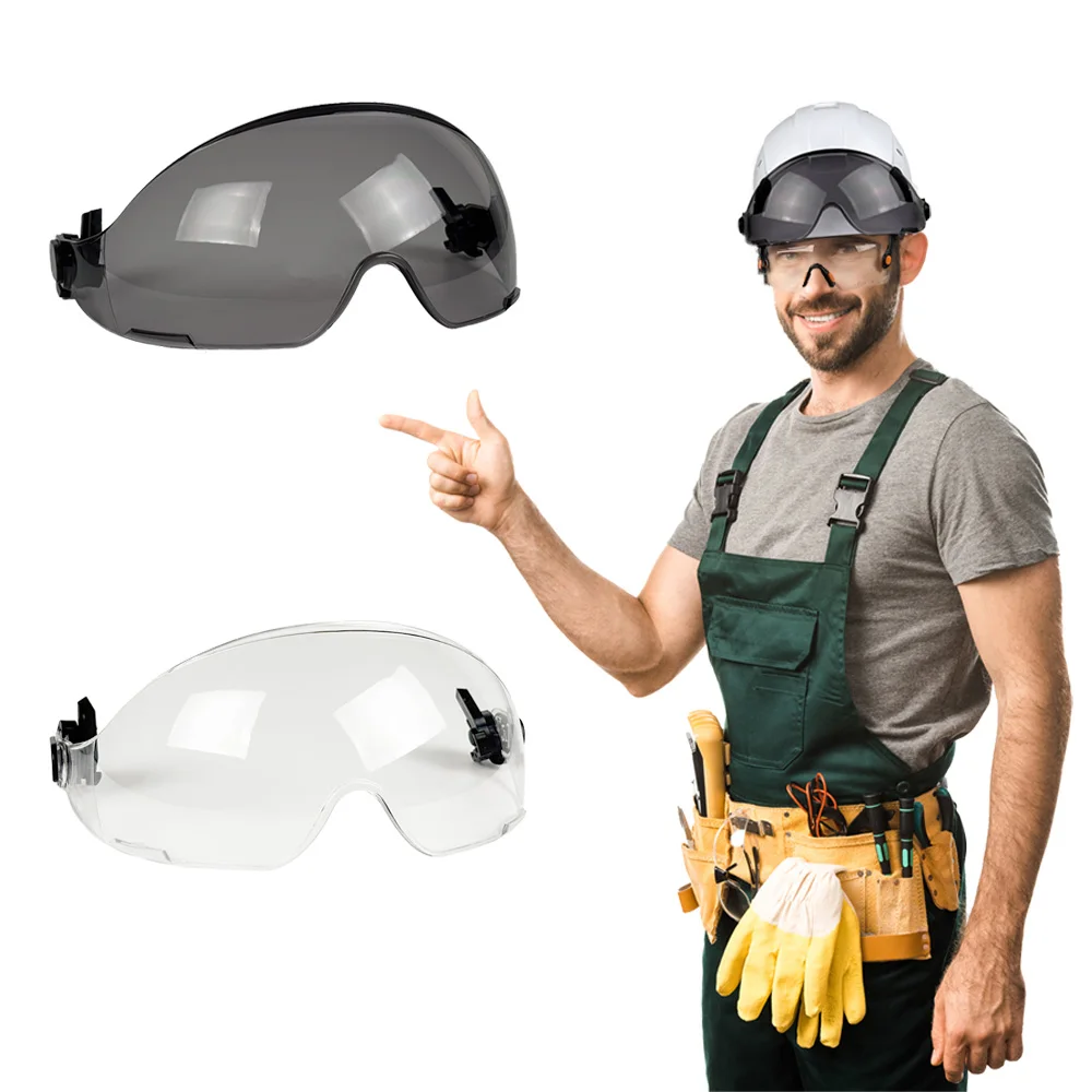 External Visor Goggles Accessories for Safety Helmet Replaceable With ANSI and CE Certification Clear Visor&Tinted Visor