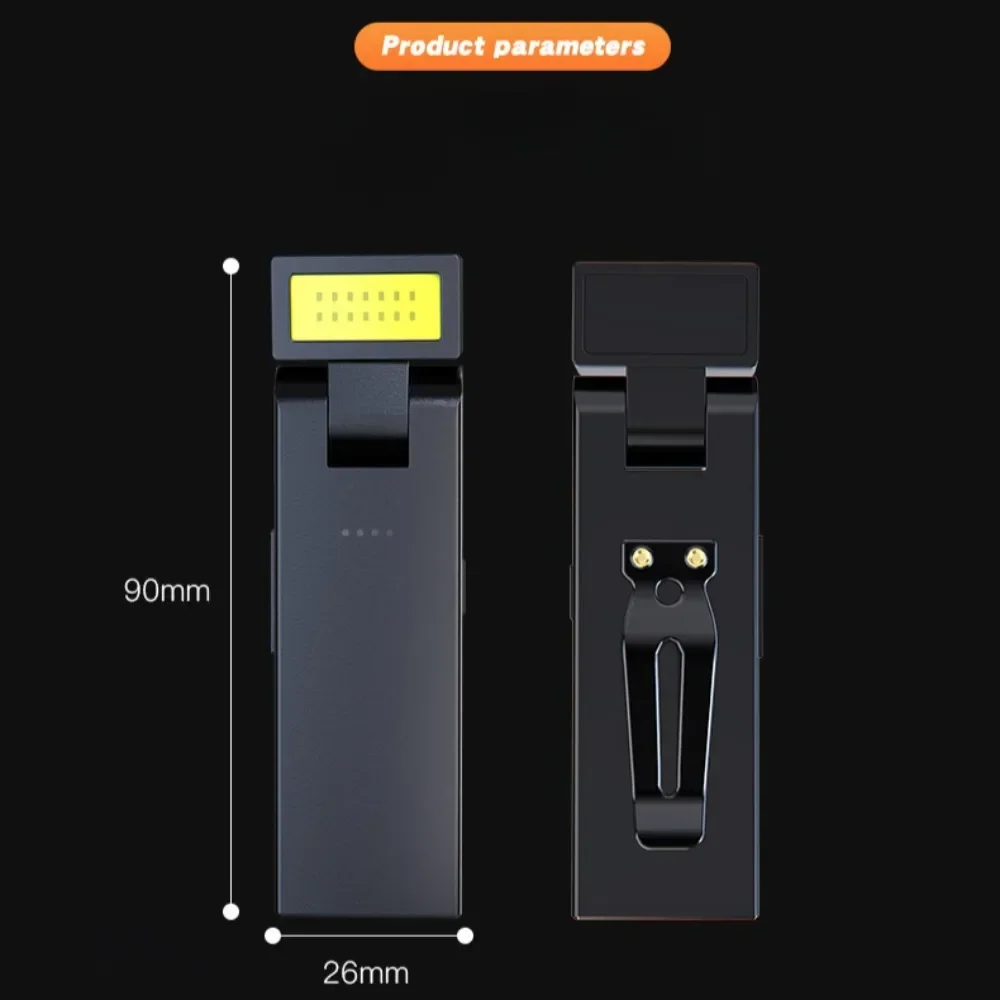 1-3PCS Portable COB Work Light LED Mini Flashlight Magnetic Base Rechargeable 180° Rotate Portable Inspection Light Riding Camp