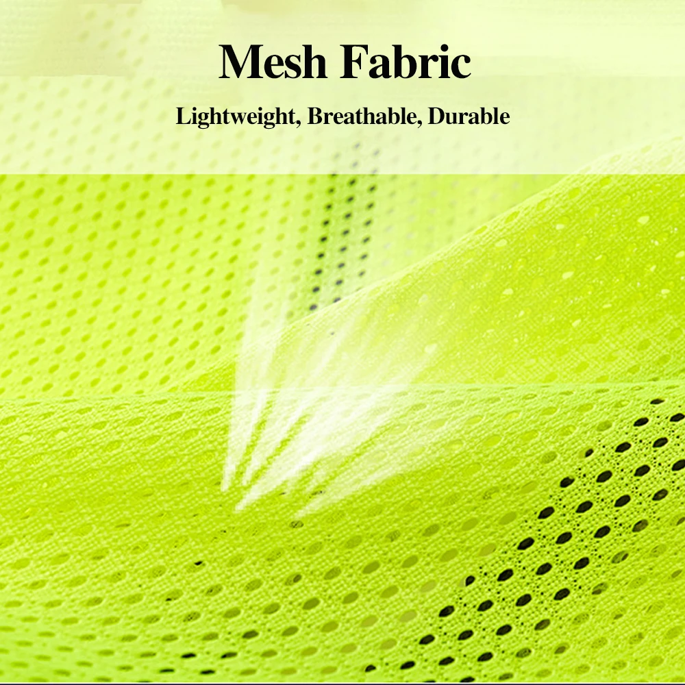 Summer Mesh Safety Vest Hi Vis Construction Work Clothes for Men Women Breathable Volunteer Uniform Custom Logo