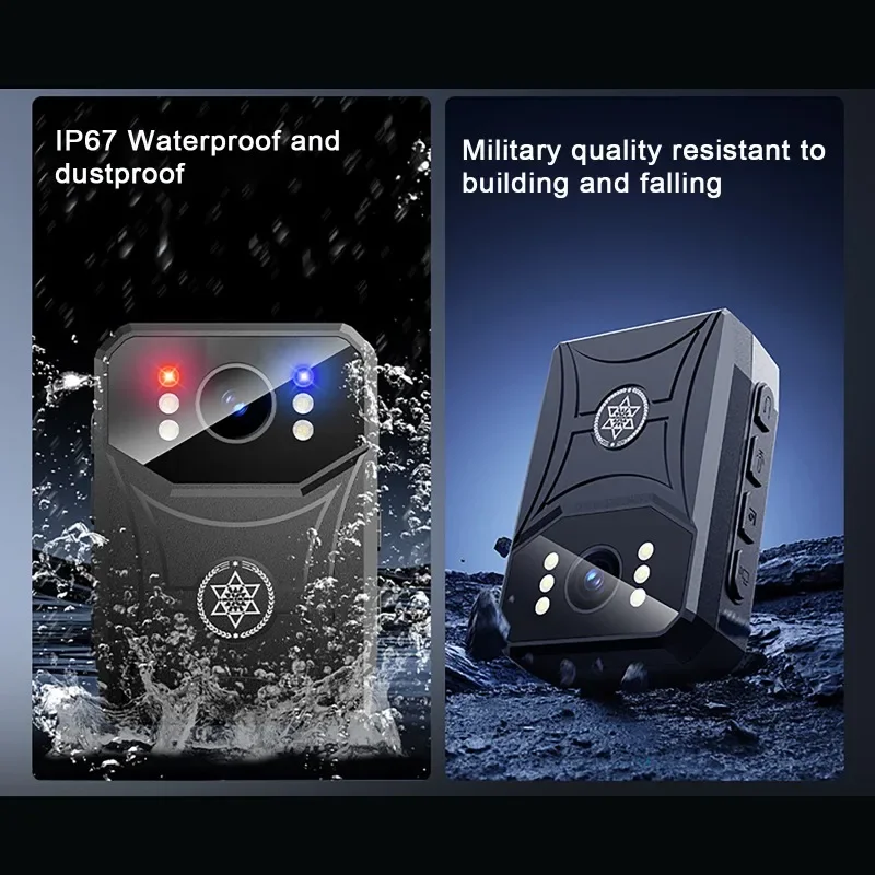 Mini 4K HD Cameras with WIFi 3000mAh Digtal Video Recorder with IPS Screen Night Vision Police Body Camera Portable Camcorder