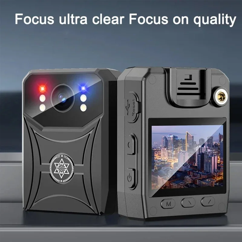 Mini 4K HD Cameras with WIFi 3000mAh Digtal Video Recorder with IPS Screen Night Vision Police Body Camera Portable Camcorder