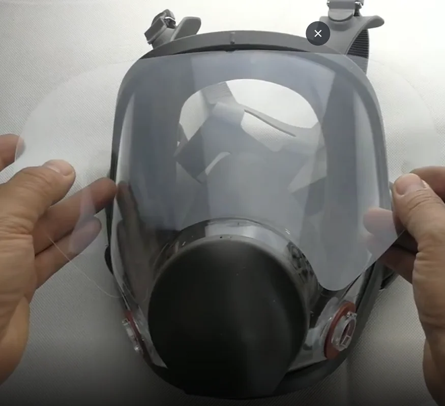 6885 Screen Scratch Resistant Protective Film For 3M 6800 Gas Mask Respirator Visor Painting Spraying Protector Cover Film