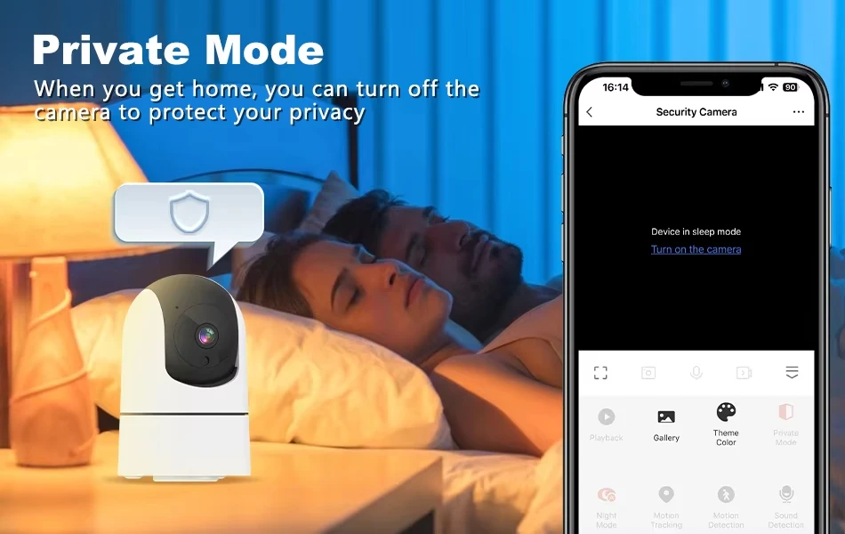 ANSVICAM Tuya 6MP HD 5G WiFi Indoor Security Camera 6x Zoom Baby Monitor Night Vision Auto Motion Detection 2-Way Audio Cameras