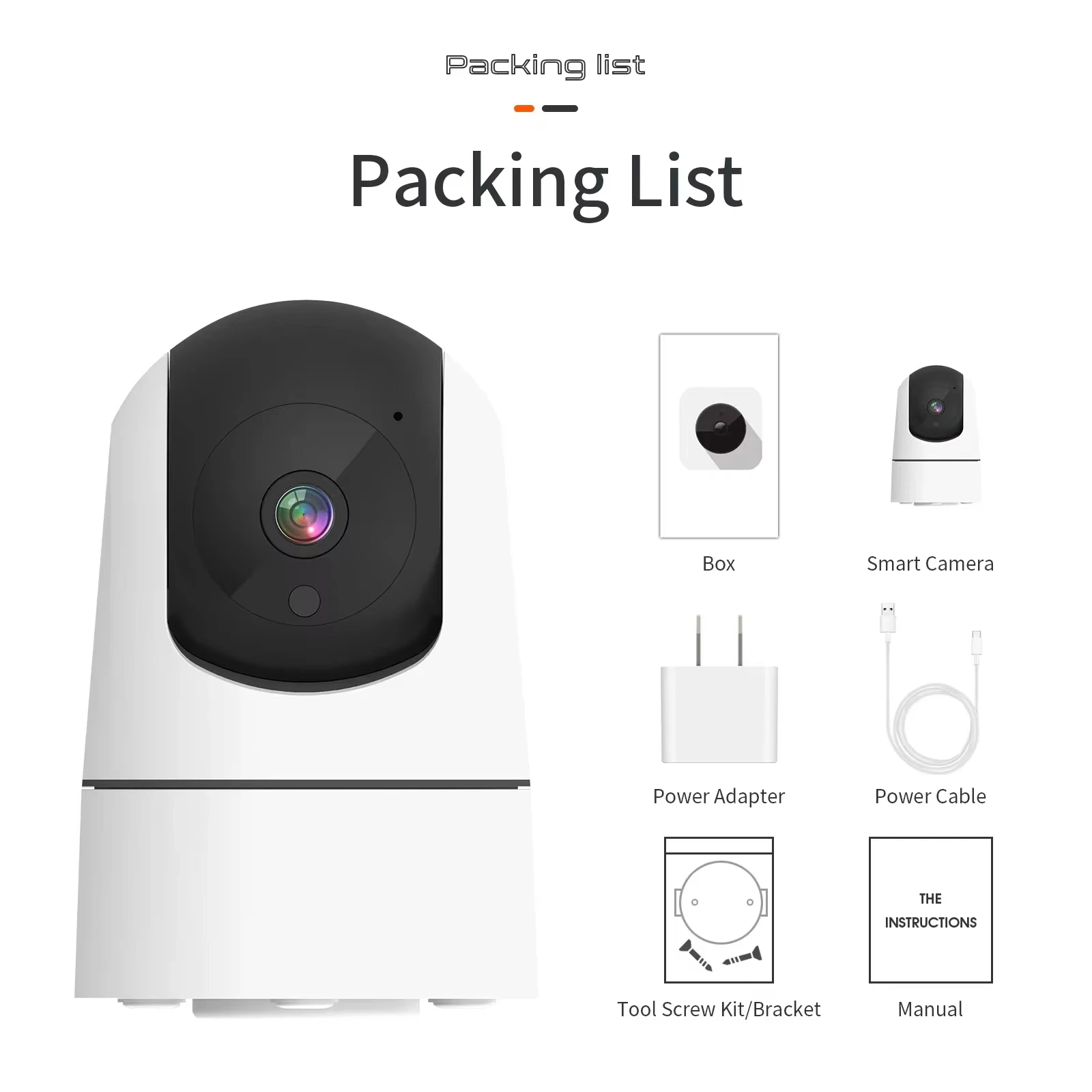 ANSVICAM Tuya 6MP HD 5G WiFi Indoor Security Camera 6x Zoom Baby Monitor Night Vision Auto Motion Detection 2-Way Audio Cameras