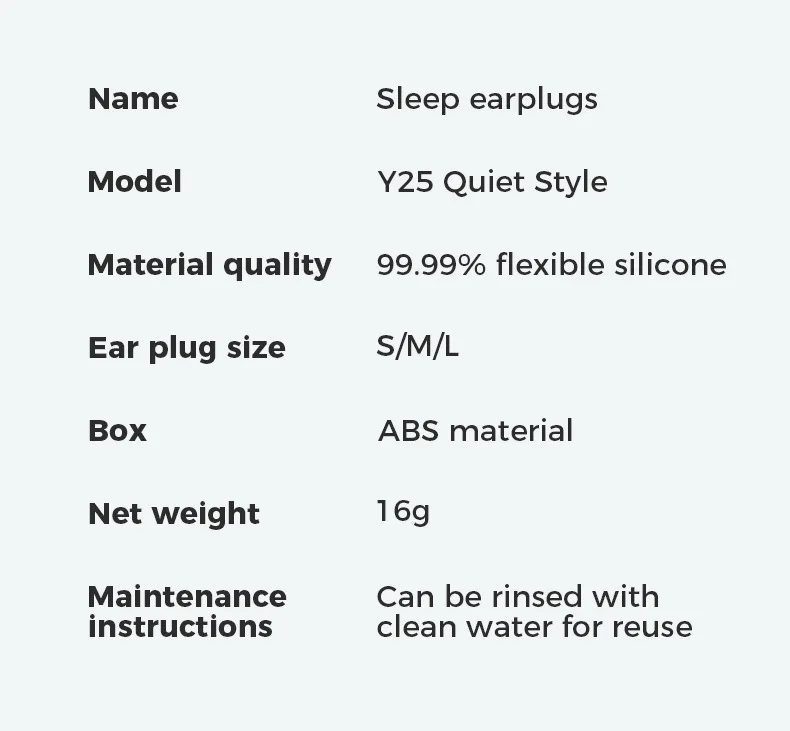 Silicone Earplugs for Sleep Noise Cancel Noise Reduction-Soundproof Reduce Disturbances -Quality loop Earplugs