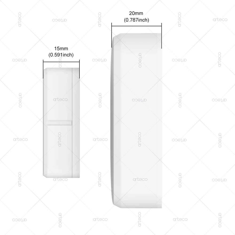 4Pcs Zigbee Door Window Sensor Smart Home Security Burglar Wireless Window Open Closed Detector Works With Gateway Zigbee2MQTT