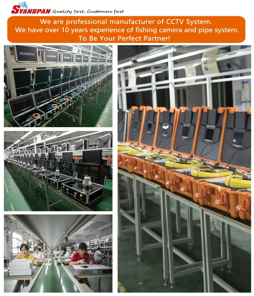 9" HD 1080P DVR/WiFi 16GB Card IP68 20/30/50M SYANSPAN Pipe Inspection Camera 23mm Drain Sewer Pipeline Industrial Endoscope