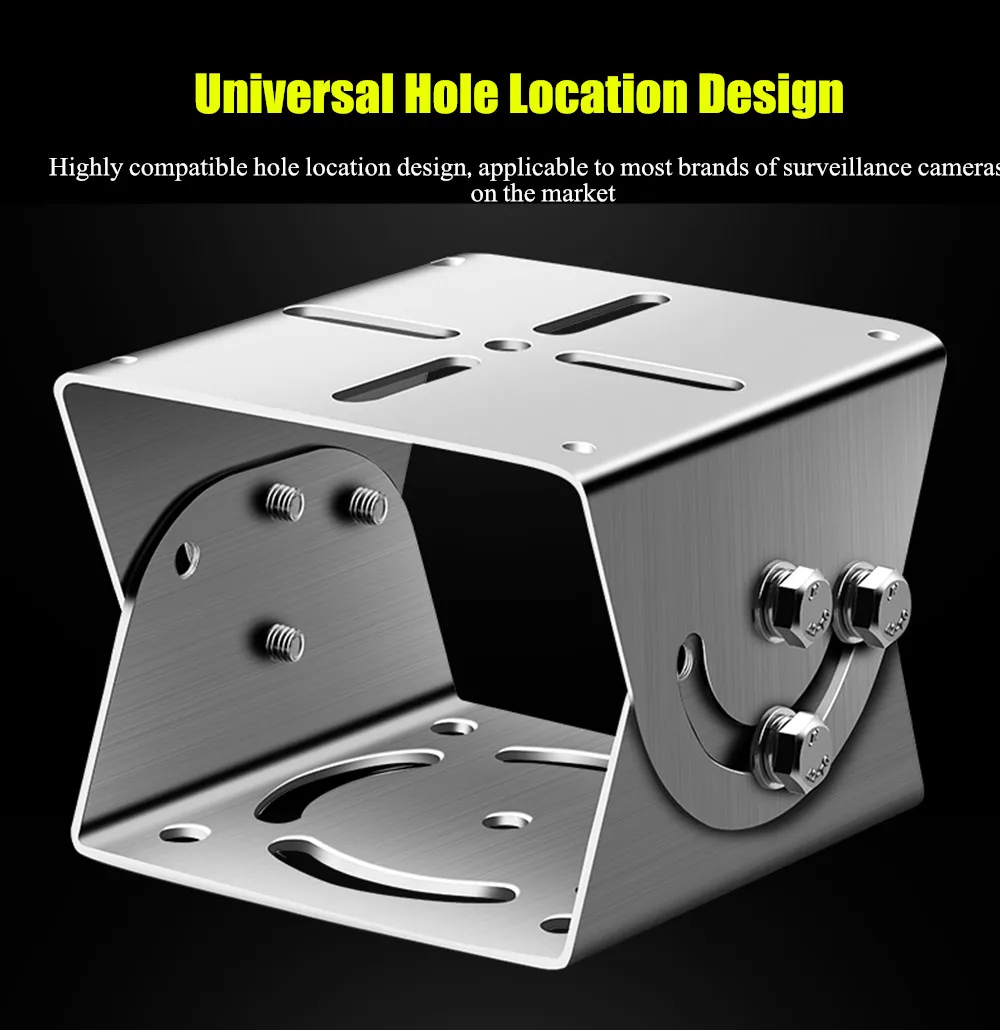 Aluminum Alloy/Metal/Stainless Steel Camera Mounting Holder Base for Video Surveillance Base Monitoring Universal Joint Bracket