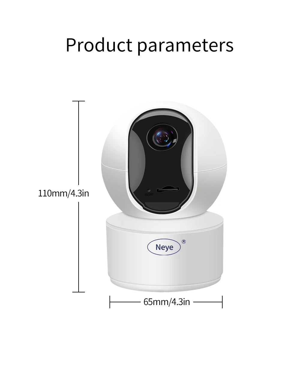 Neye 8MP 4K PTZ WiFi Security Camera Home Indoor 10X Digital Zoom Camera AI Automatic Tracking CCTV Baby Monitor