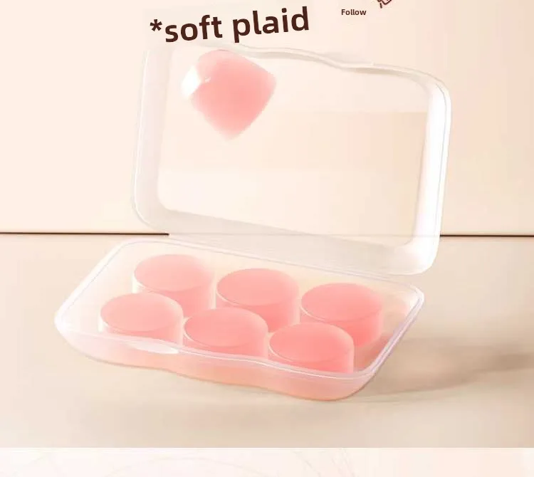 Soft Silicone Earplugs - Noise Reduction Waterproof Comfortable Fit, Suitable for Sleeping Swimming Creating a Quiet Environment