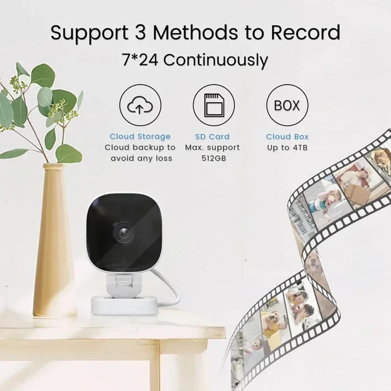 4K HD Mini Wireless Camera Wide-angle Webcams Indoor Monitoring APPWith Night Version 2-way Audio IP65 Waterproof Camera 2026