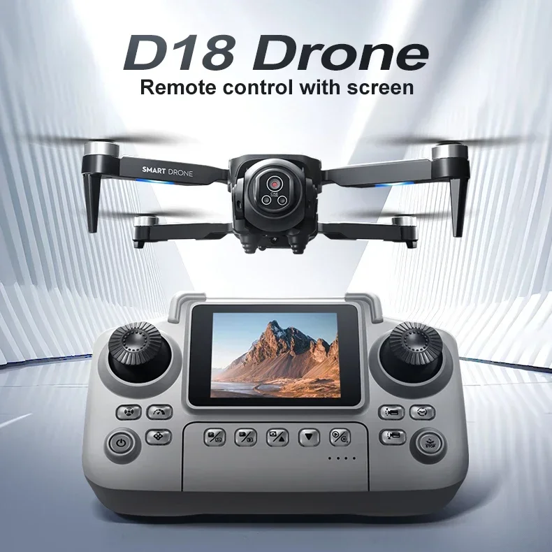 Lenovo D18 Drone 8K HD Dual Camera Aerial Intelligent Obstacle Avoidance Brushless Motor WIFI GPS Return Large Screen RC Drone