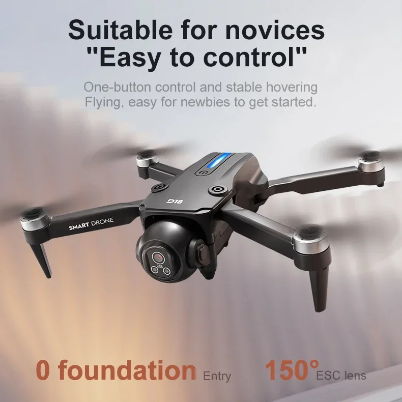 Lenovo D18 Drone 8K HD Dual Camera Aerial Intelligent Obstacle Avoidance Brushless Motor WIFI GPS Return Large Screen RC Drone