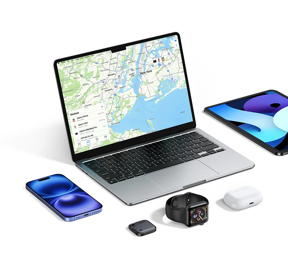 UGREEN Smart Bluetooth Tracker, Keys Finder Item Locator SmartTag Up to 2 Year Battery Phone Finder For Apple Find My (only IOS)
