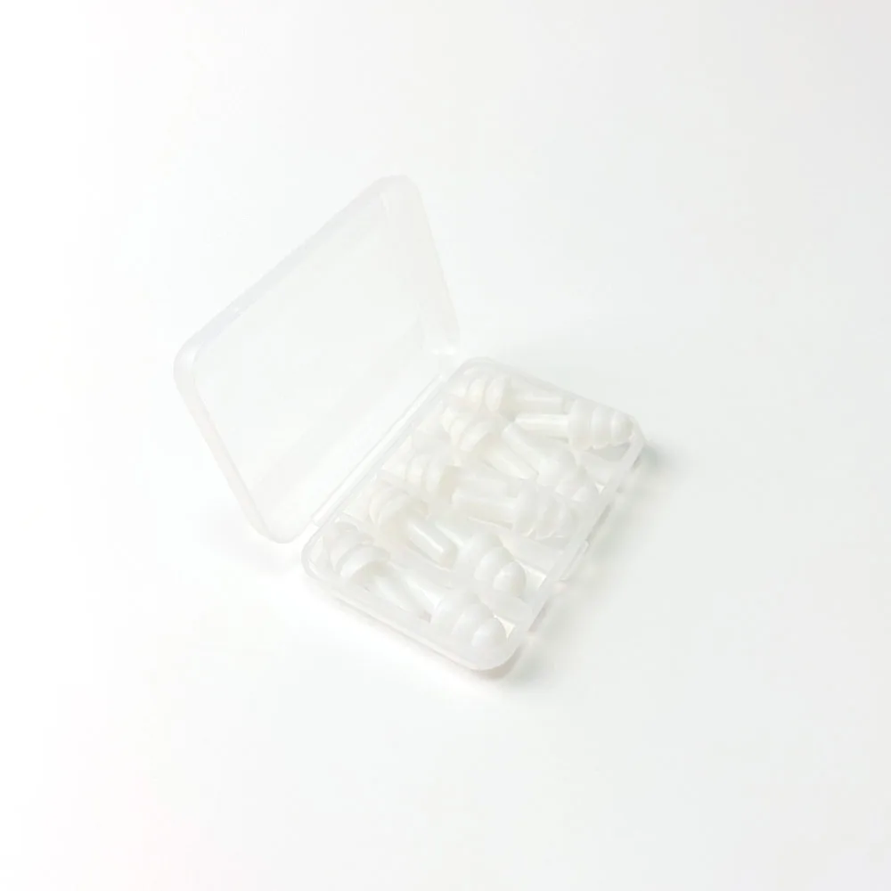 1Box Is 5Pairs New Comfort Earplugs Noise Reduction Silicone Soft Ear Plugs Swimming Silicone Earplugs Protective For Sleep