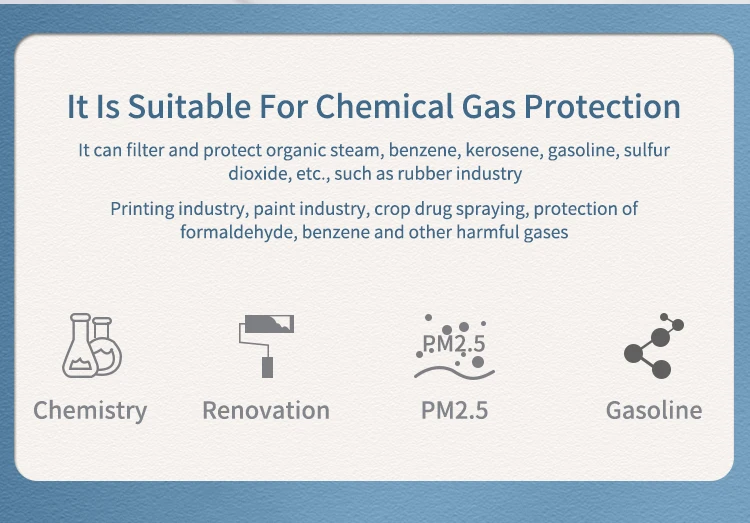 7502 Respirator Mask Protective Mask Industry Painting Spray Dust Gas Mask With 501 5N11 6001CN Chemcial Half Face Mask