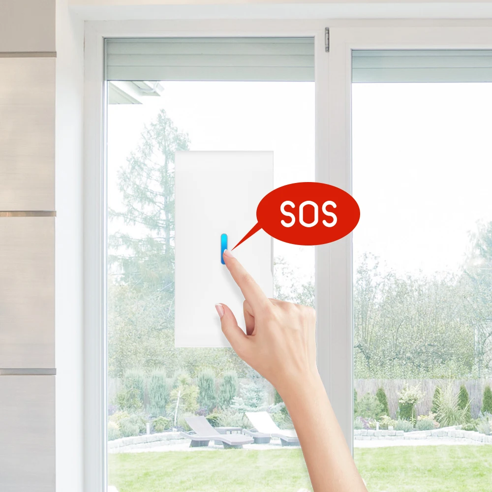 Staniot 433MHz EV1527 Wireless Vibration Glass Break Sensor Indoor High Sensitive Door Window for Home Security Burglar Alarm