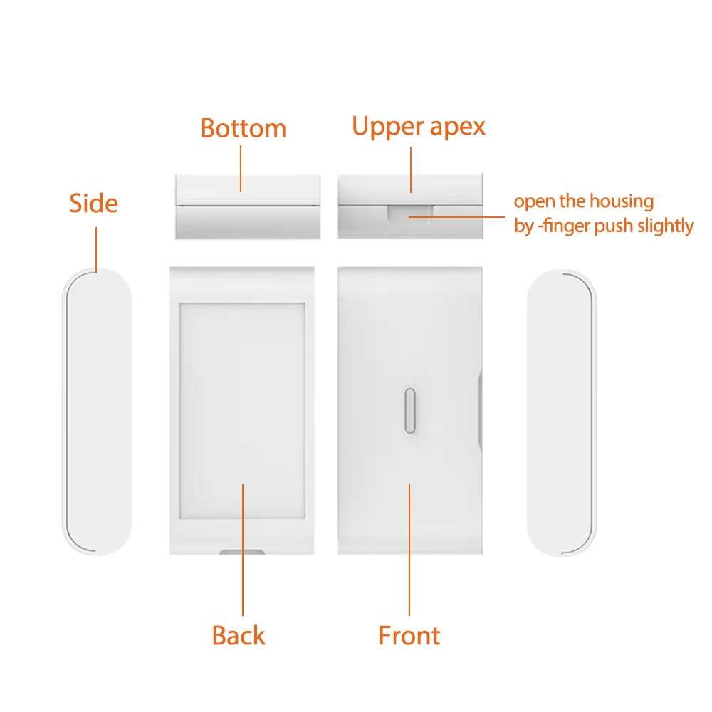 Staniot 433MHz EV1527 Wireless Vibration Glass Break Sensor Indoor High Sensitive Door Window for Home Security Burglar Alarm