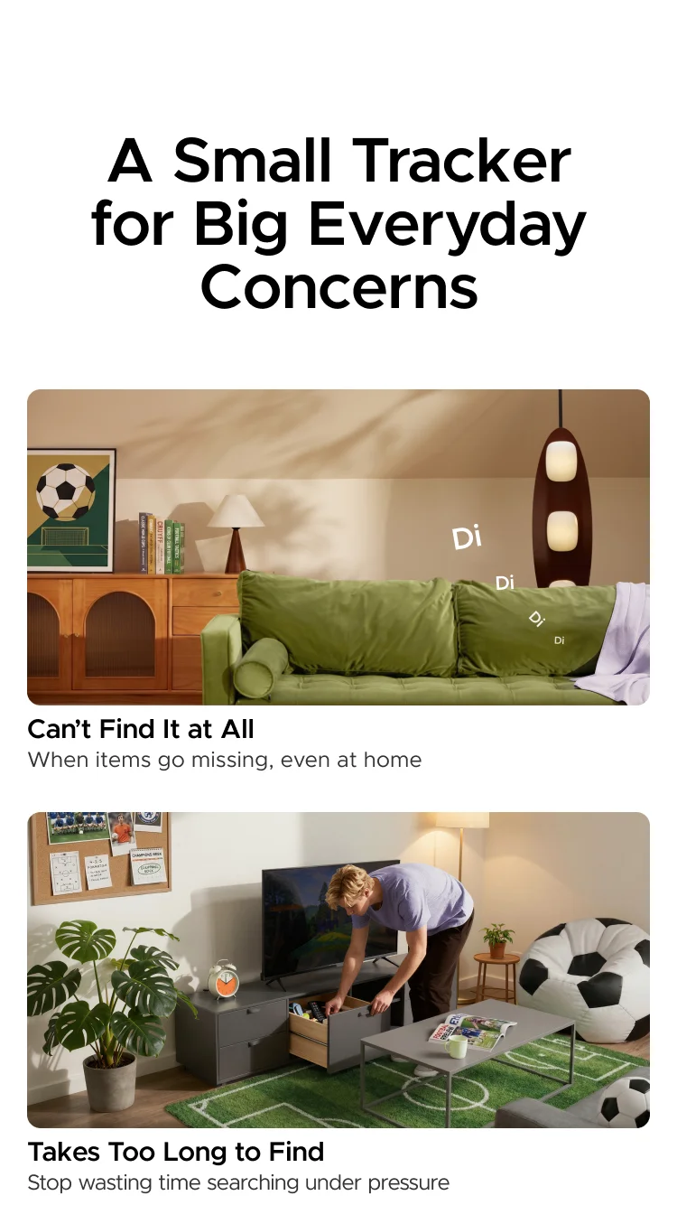 UGREEN FineTrack Mini Duo 2‑in‑1 Tracker, Smart Bluetooth Item Locator Tag For Apple Find My (iOS) & Find Hub App (Android)