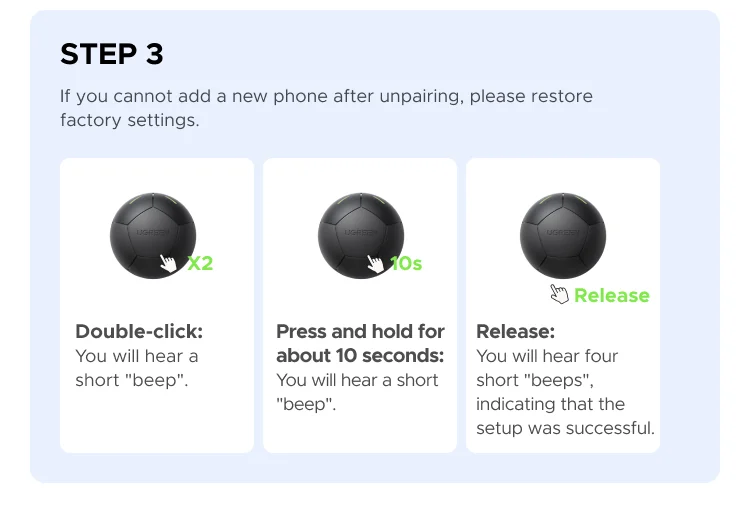 UGREEN FineTrack Mini Duo 2‑in‑1 Tracker, Smart Bluetooth Item Locator Tag For Apple Find My (iOS) & Find Hub App (Android)
