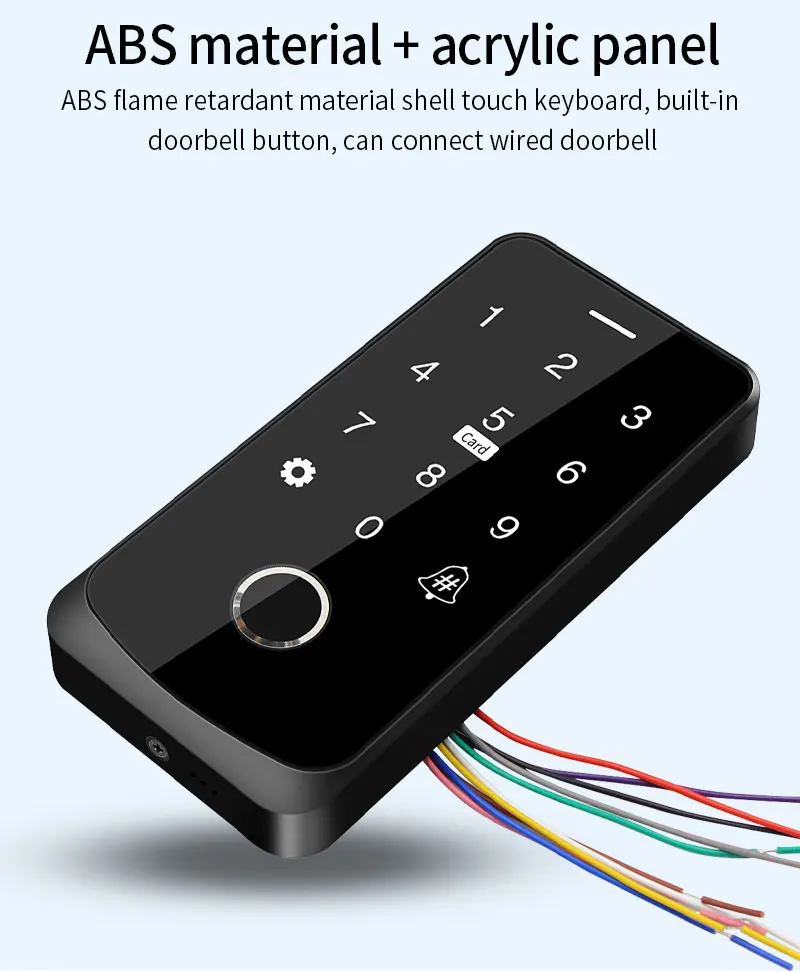 Garage Door Opener Motor Kit with Fingerprint Access Controller Bluetooth Tuya App NFC Lock Power Supply Control for Swing Gates