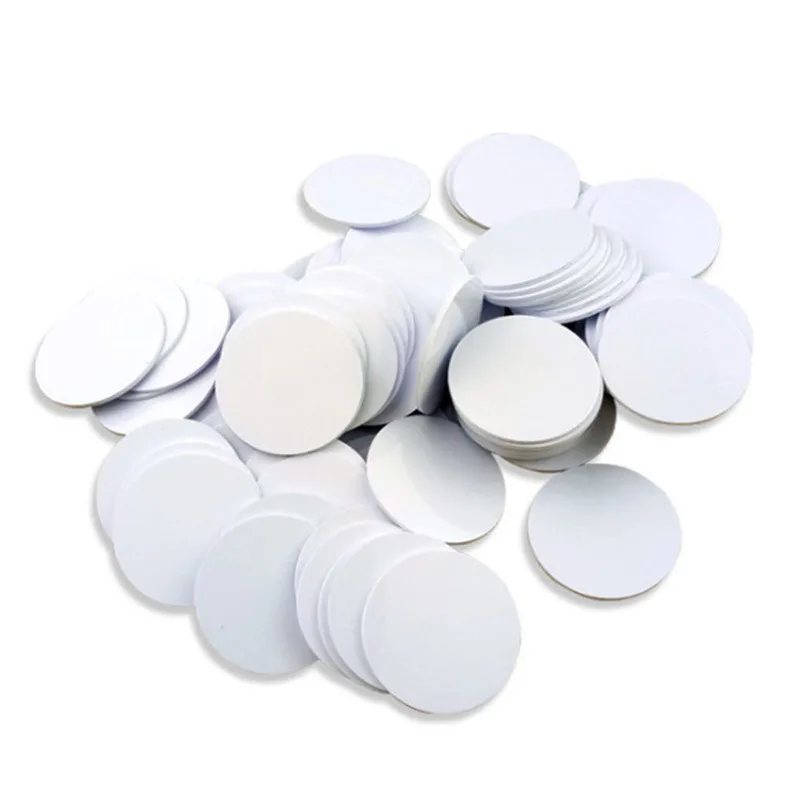 5/10/15 PCS CUID 13.56MHz Coin Sticker Slim Key Tag Clone Token M1K S50 Replaceable 25mm Sticker ISO14443a Coin Card
