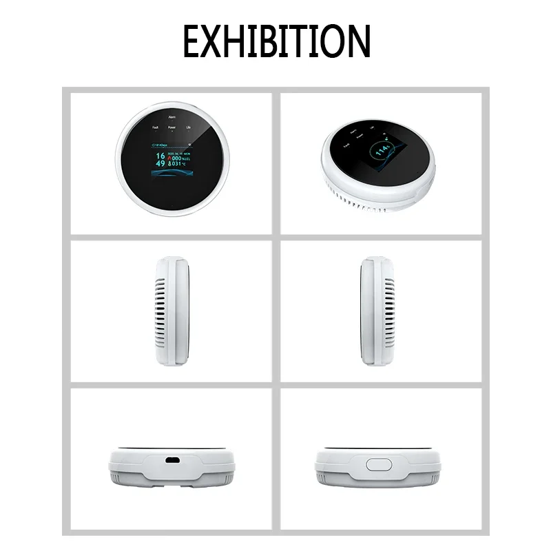 2.4G WiFi Gas Alarm Sensor Combustible Gas Detector Works With Tuya/Smart Life APP Information Push For Home Alarm System
