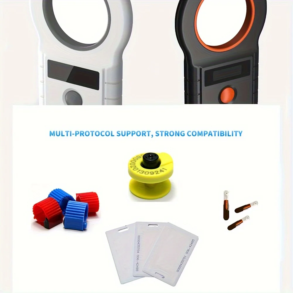 Bluetooth/USB Animal Tag Reader RFID Reader Ear Tag Reader Pet Chip Scanner Pet Microchip Reader for Dog Cat Cow Sheep