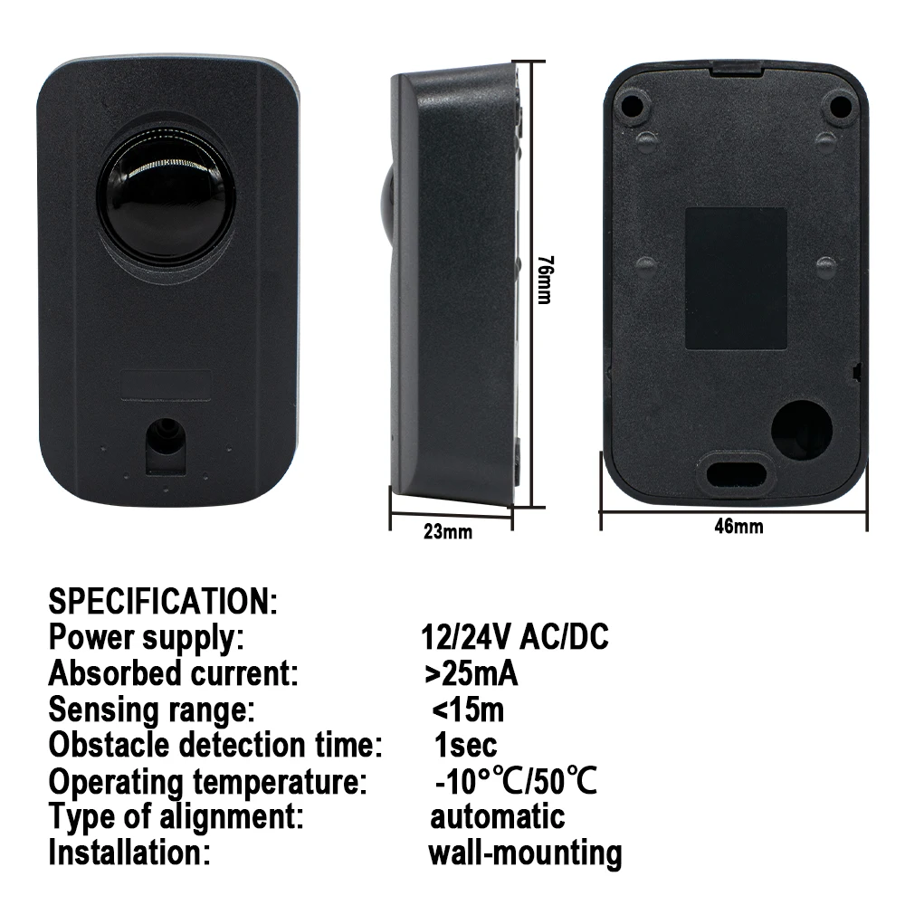 New Automated Gate Safe Infrared Detector Sensor/ Swing /Sliding/Garage Gate / Door Safety Infrared Photocells