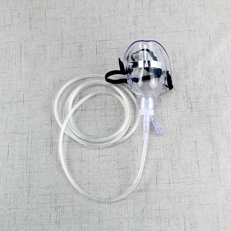 Adult Oxygen Mask With Tube Disposable Face Mask Shield Nebulizer Conduit Adult Oxygen Mask