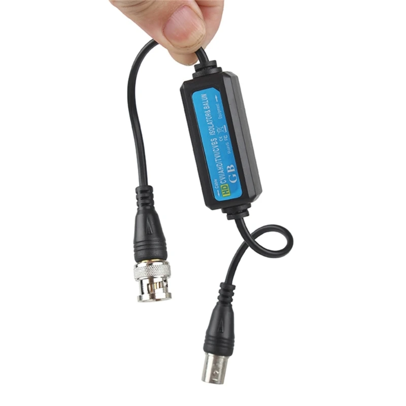 Quality BNC Male to Female Video Ground Loop Isolator for CCTV Camera Prevent Interference Maintain Clear Picture
