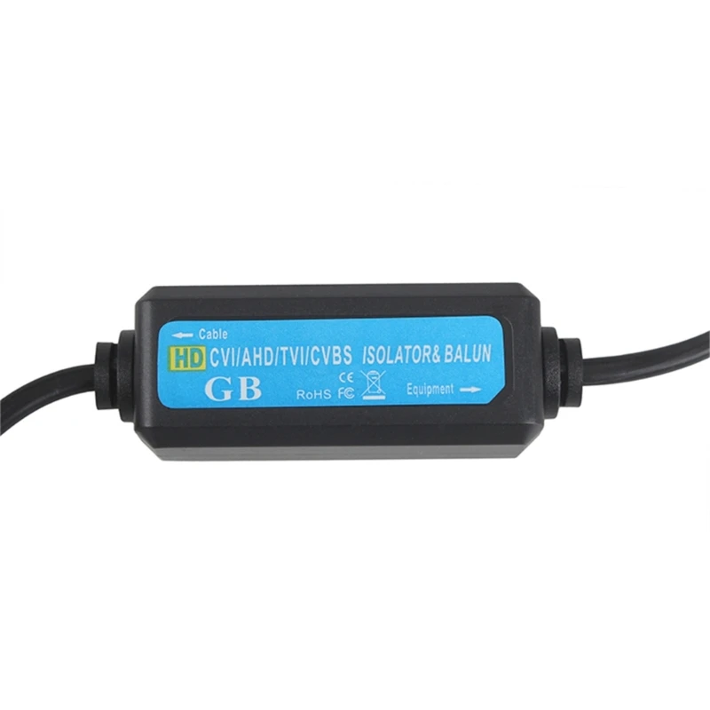Quality BNC Male to Female Video Ground Loop Isolator for CCTV Camera Prevent Interference Maintain Clear Picture