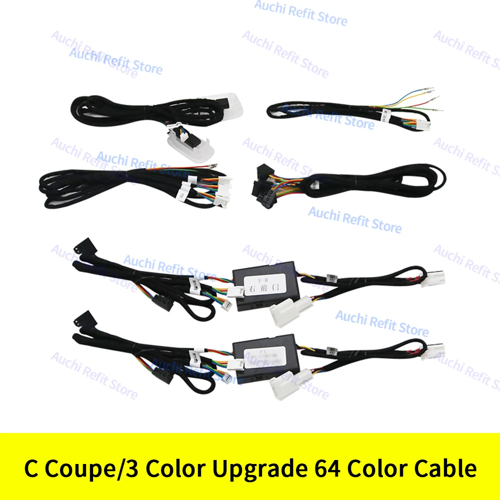 Ambient Light 3/12/64 Colours For Mercedes-Benz C/GLC Class Coupe W205 C43 C63 X253 LED Vents Speaker Decorative Light Retrofit
