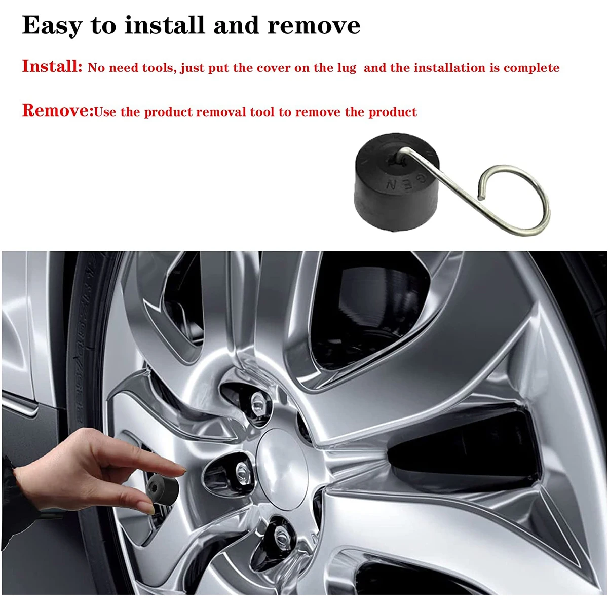 Car Wheel Hub Nut Bolt Cover for VW Polo Tiguan Golf MK4 Passat B6 CC Seat Leon Ibiza Tyre Screws Cap Auto Exterior Accessories