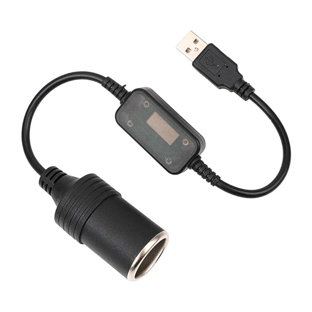 5V To 12V Car Cigarette Lighter Socket USB Converter Power Adapter Controller Plug Connector Automotive Accessories Interior