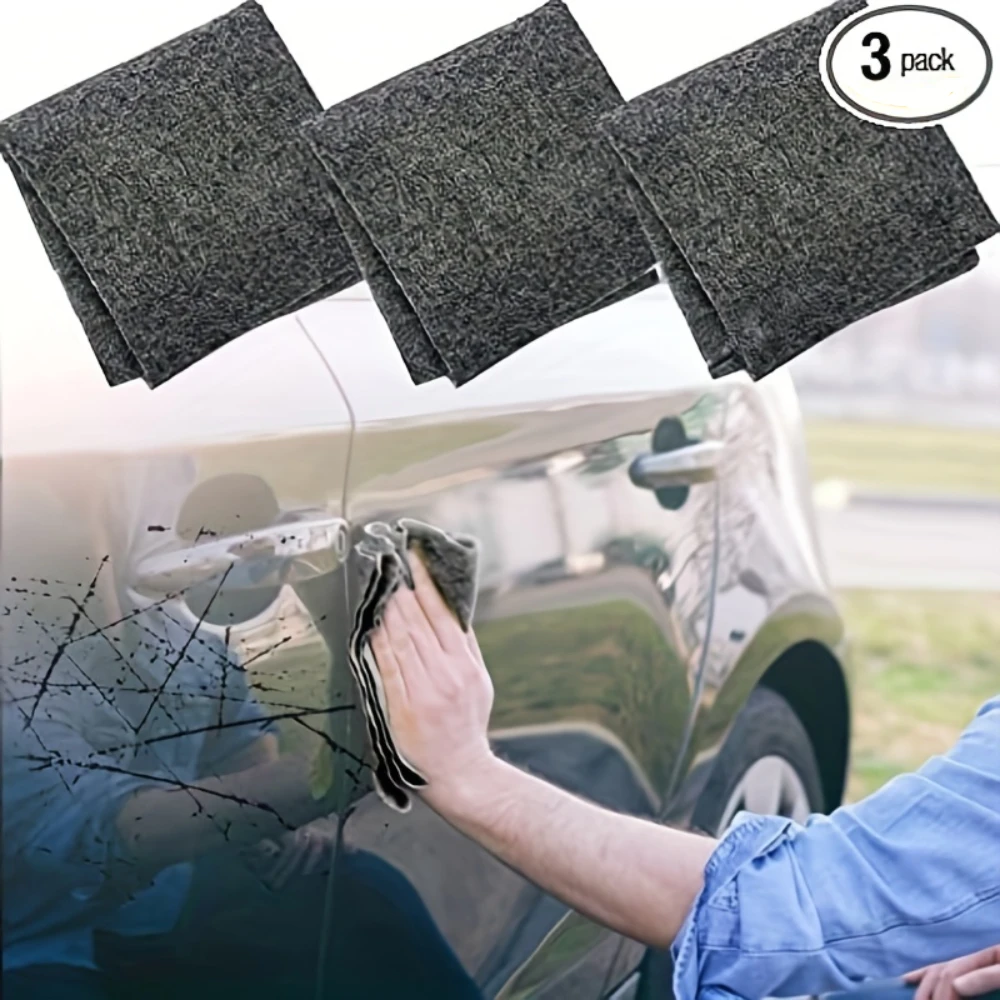 3pcs Sparkle Nano Cloth For Car Scratches, Nano Magic Cloth, Remove,Easy To Repair Light Scratch, Nanosparklecloth For Car Scrat