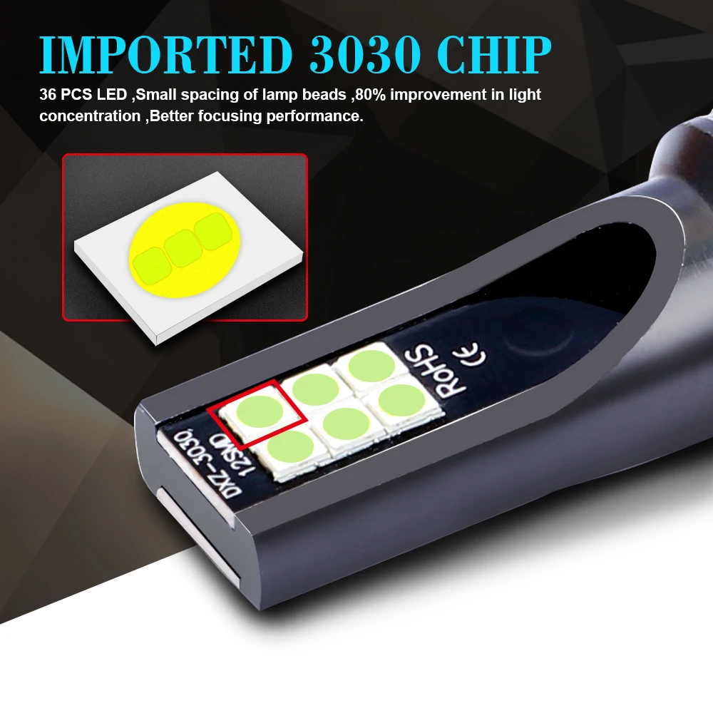 2Pcs H8 H11 HB4 9006 HB3 9005 Fog Lights Bulb 3030SMD 12000LM 6000K White Car Driving Running Lamp Auto Leds Light 12V 24V