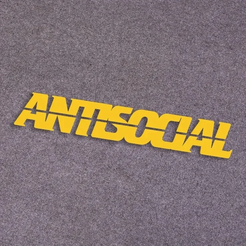 32X5.08cm Letter Sticker Vinyl Waterproof Antsocial Decal Non Fade Reflective Cool Car Decoration Sticker Unique Gift