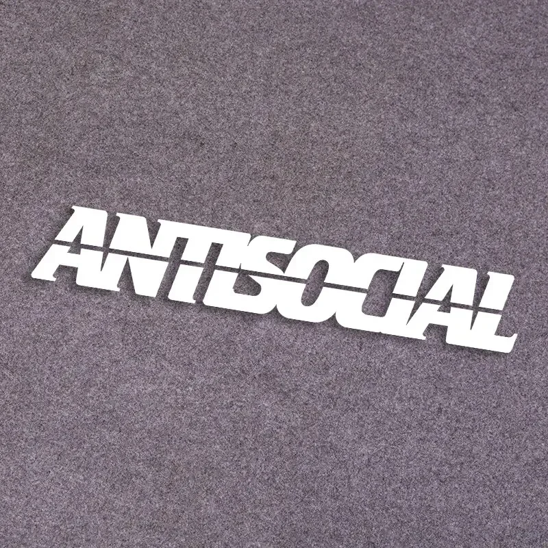 32X5.08cm Letter Sticker Vinyl Waterproof Antsocial Decal Non Fade Reflective Cool Car Decoration Sticker Unique Gift
