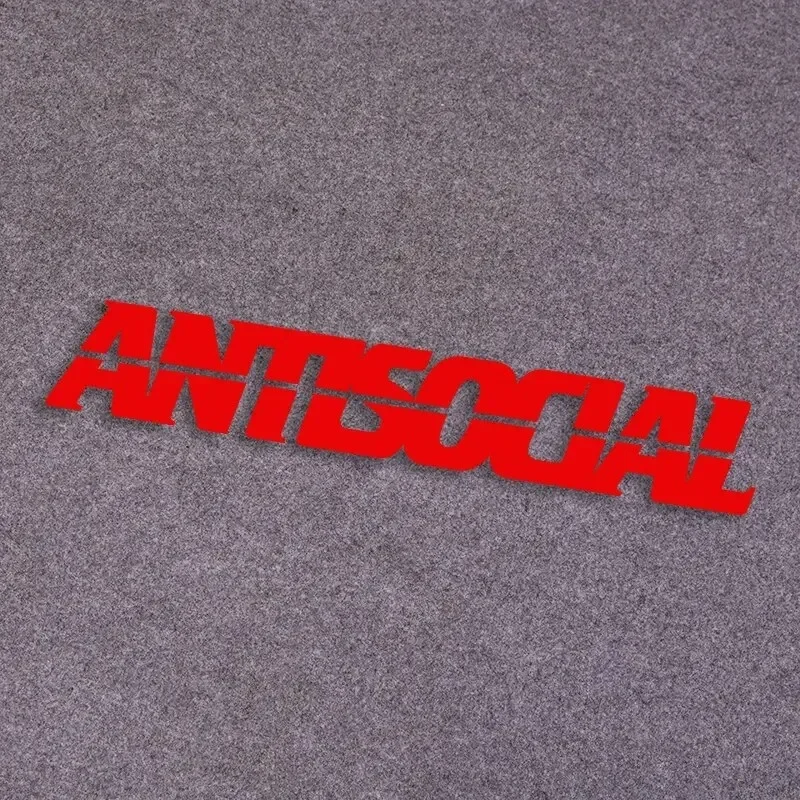 32X5.08cm Letter Sticker Vinyl Waterproof Antsocial Decal Non Fade Reflective Cool Car Decoration Sticker Unique Gift