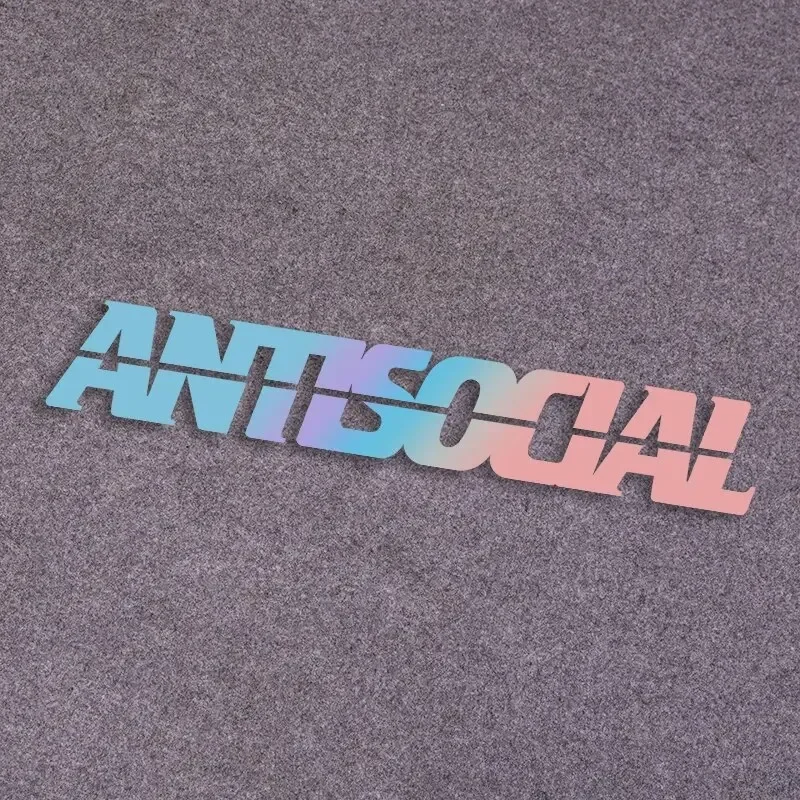 32X5.08cm Letter Sticker Vinyl Waterproof Antsocial Decal Non Fade Reflective Cool Car Decoration Sticker Unique Gift