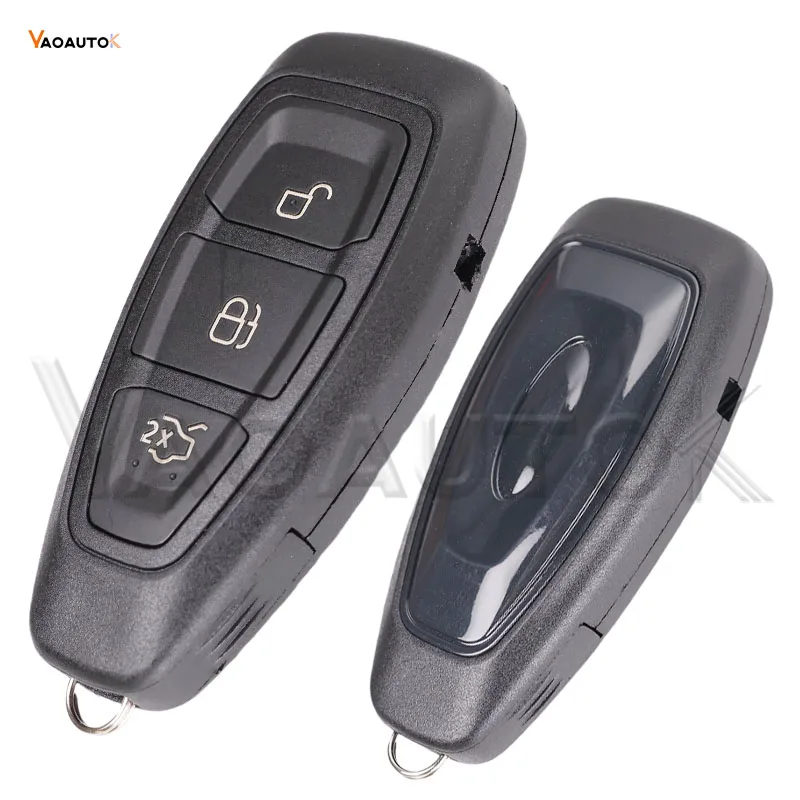 Smart Remote Car Key For Ford Focus Kuga Fiesta C-Max Mondeo B-Max 3 Buttons Keyless Proximity 433MHz ID83 49 Chip HU101 Blade