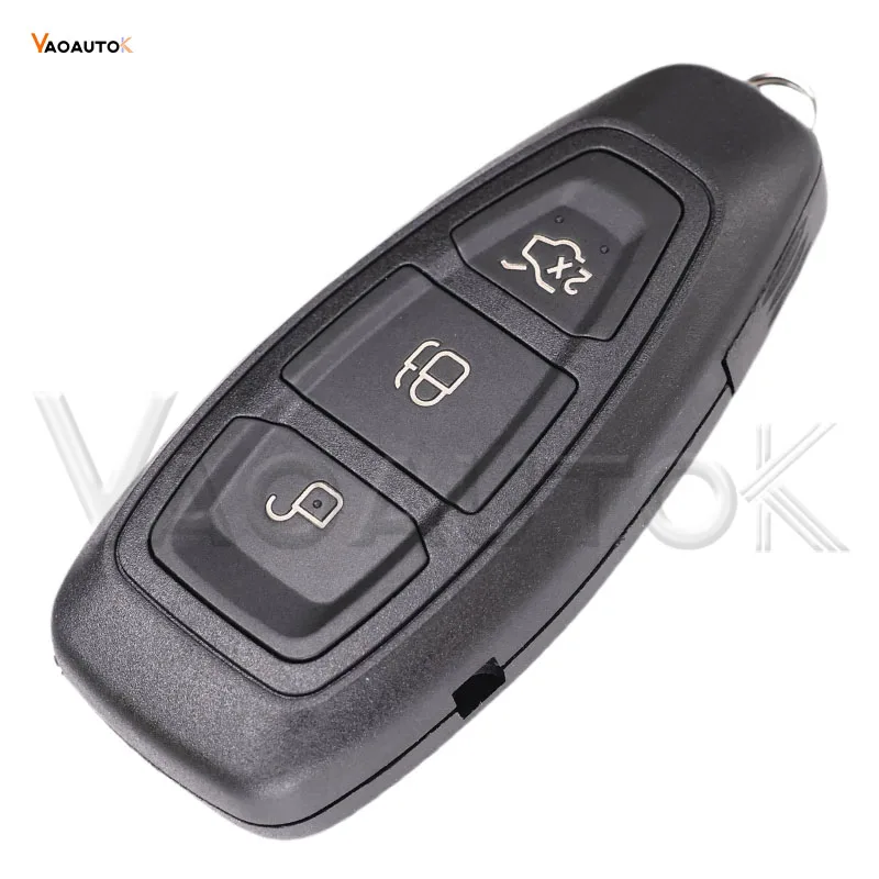 Smart Remote Car Key For Ford Focus Kuga Fiesta C-Max Mondeo B-Max 3 Buttons Keyless Proximity 433MHz ID83 49 Chip HU101 Blade