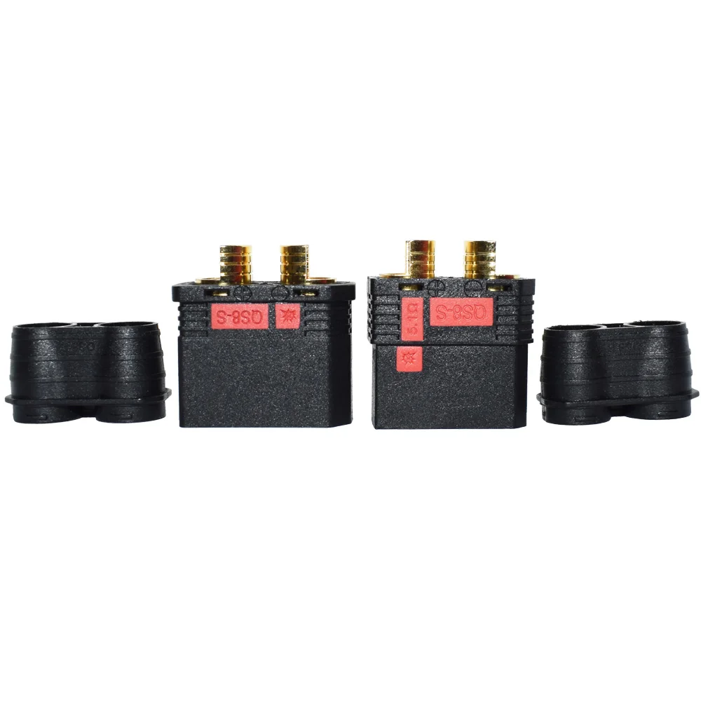 QS8 QS8-S Heavy Duty Battery Connector Anti-Spark Gold Connector Large Power Plug for RC Plant Protection Drone Car Model