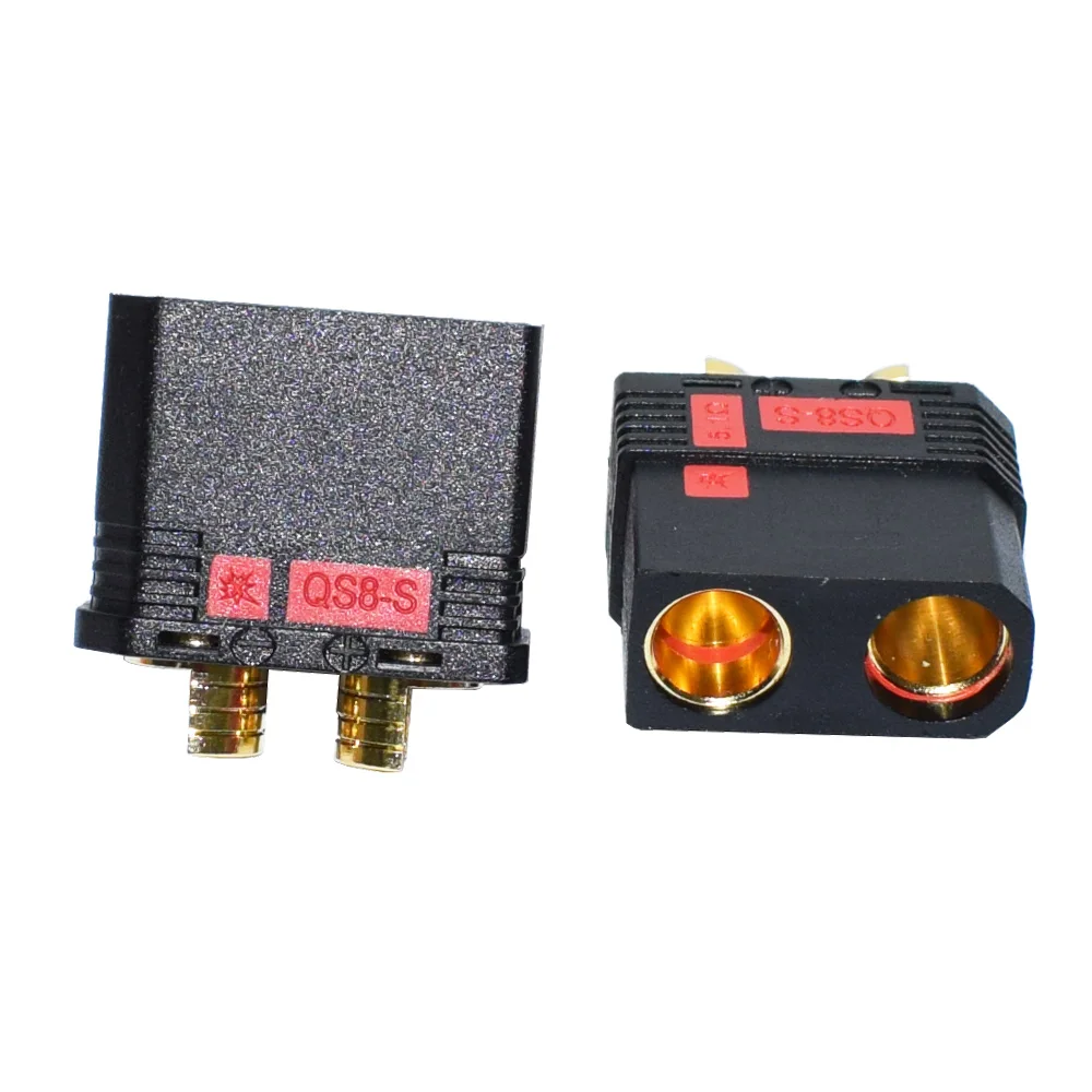 QS8 QS8-S Heavy Duty Battery Connector Anti-Spark Gold Connector Large Power Plug for RC Plant Protection Drone Car Model