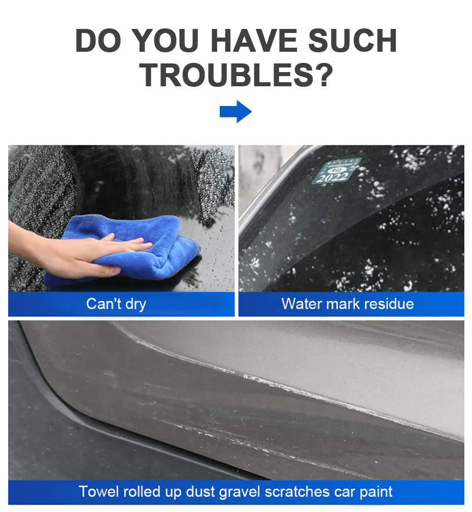 SEAMETAL Car Flexible Soft Silicone Water Wiper Car Window Cleaning Glass Scraper Handy Squeegee Auto Blade Clean Scraping Tools
