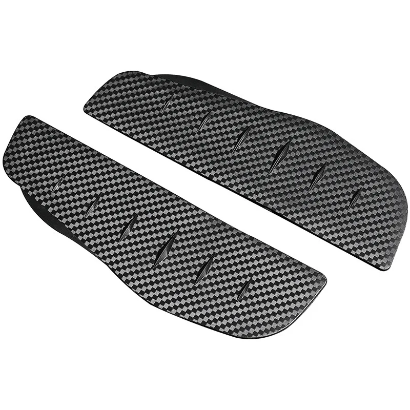 2Pcs Car Rearview Mirror Rain Cover Carbon Fiber Side Mirror Protector Waterproof Shield Rain Eyebrow Universal Auto Accessories