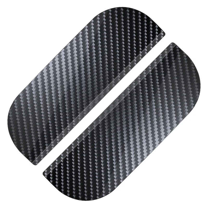 2Pcs Car Rearview Mirror Rain Cover Carbon Fiber Side Mirror Protector Waterproof Shield Rain Eyebrow Universal Auto Accessories
