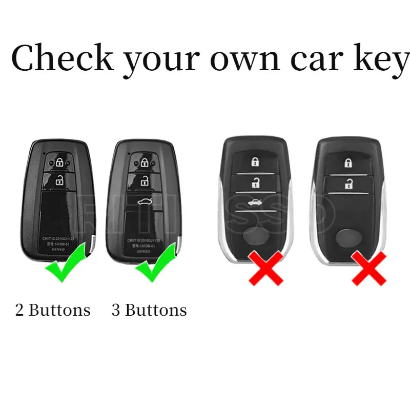 Tpu Car Key Cover for Toyota Corolla Rav4 Camry 70 Prado RAV 150 2 3 4 Buttons Key Case Holder Accessories Shell 2019 2020 2021